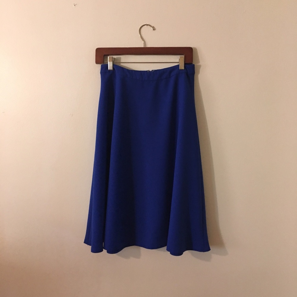 Jewel Tone Swing Skirt Midi
